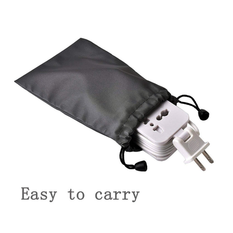 Portable 4-Port USB + 3-Hole International Universal Socket, Multi-Functional Row Plug American Standard Interface