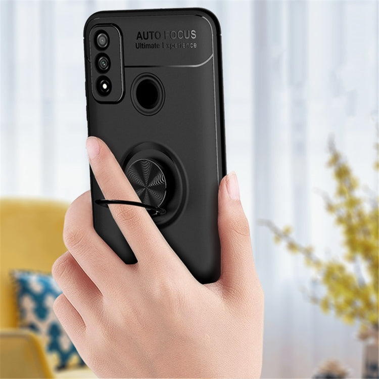 For Huawei P smart 2020 Metal Ring Holder 360 Degree Rotating TPU Case