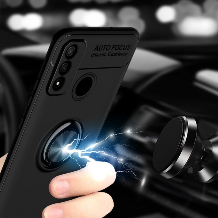 For Huawei P smart 2020 Metal Ring Holder 360 Degree Rotating TPU Case