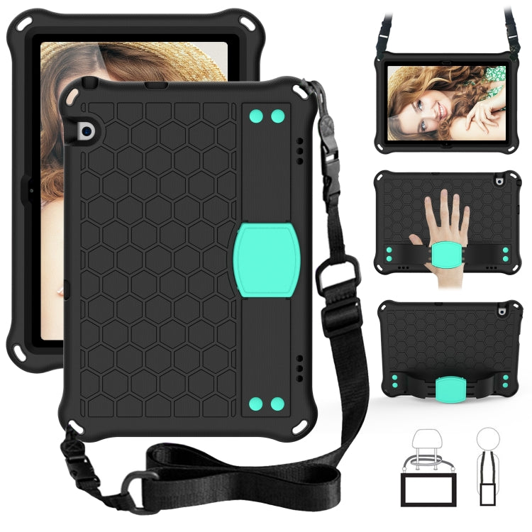 For Huawei MediaPad T5 10.1 Honeycomb Design EVA + PC Material Four Corner Anti Falling Flat Protective Shell With Strap