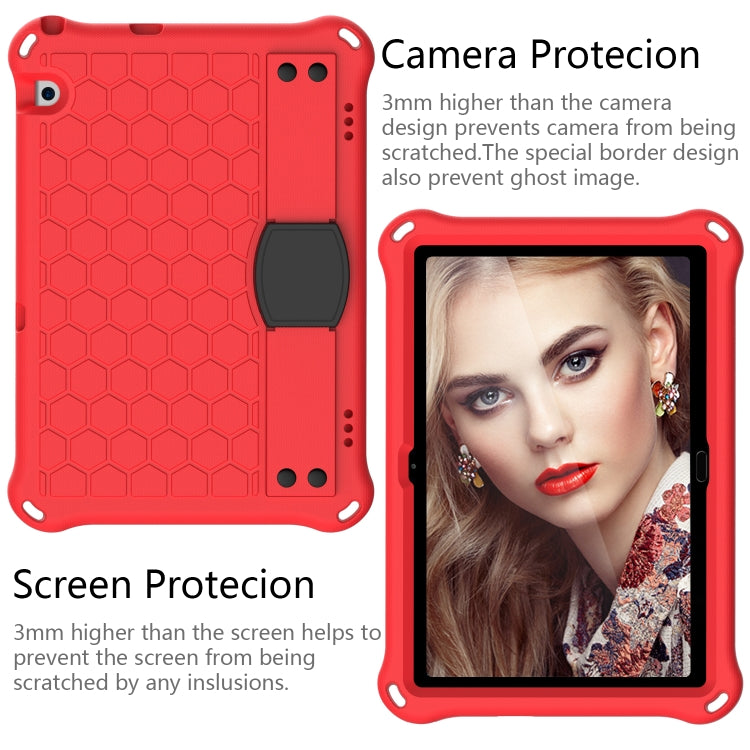 For Huawei Media M5 Lite 8.4/M6 8.4 Honeycomb Design EVA + PC Material Four Corner Anti Falling Flat Protective Shell With Strap