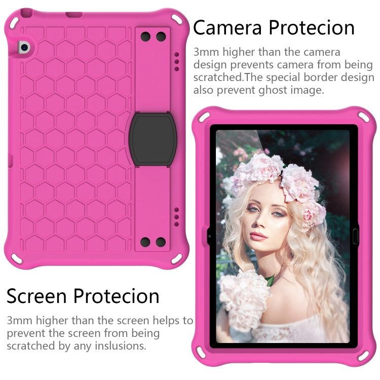 For Huawei Media M5 Lite 8.4/M6 8.4 Honeycomb Design EVA + PC Material Four Corner Anti Falling Flat Protective Shell With Strap