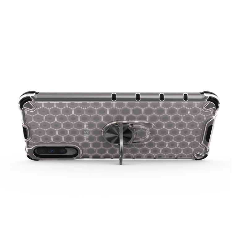 For Huawei P30 Shockproof Honeycomb PC + TPU Ring Holder Protection Case