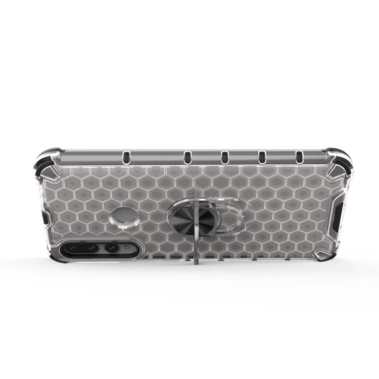 For Huawei Y9 Prime Shockproof Honeycomb PC + TPU Ring Holder Protection Case