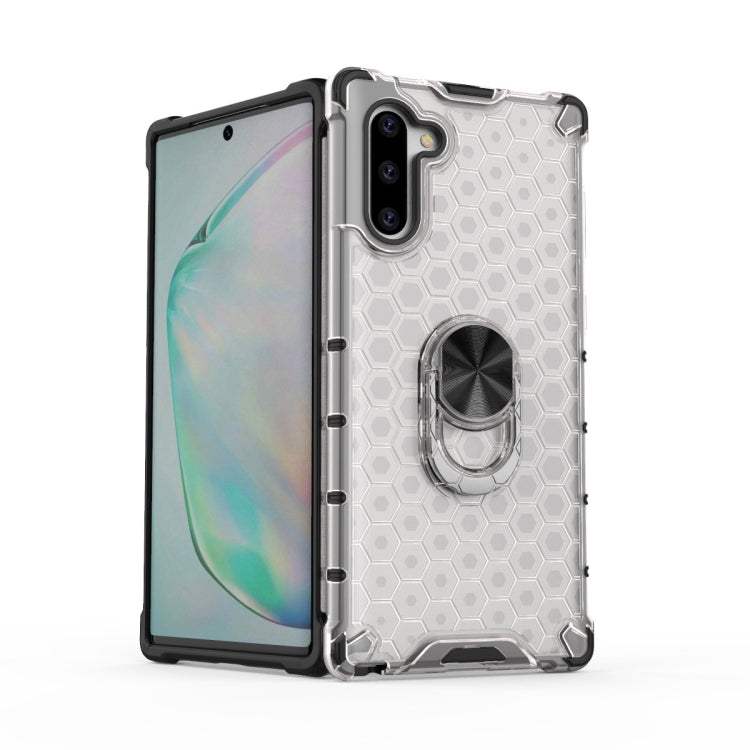 For Samsung Galaxy Note 10 Shockproof Honeycomb PC + TPU Ring Holder Protection Case
