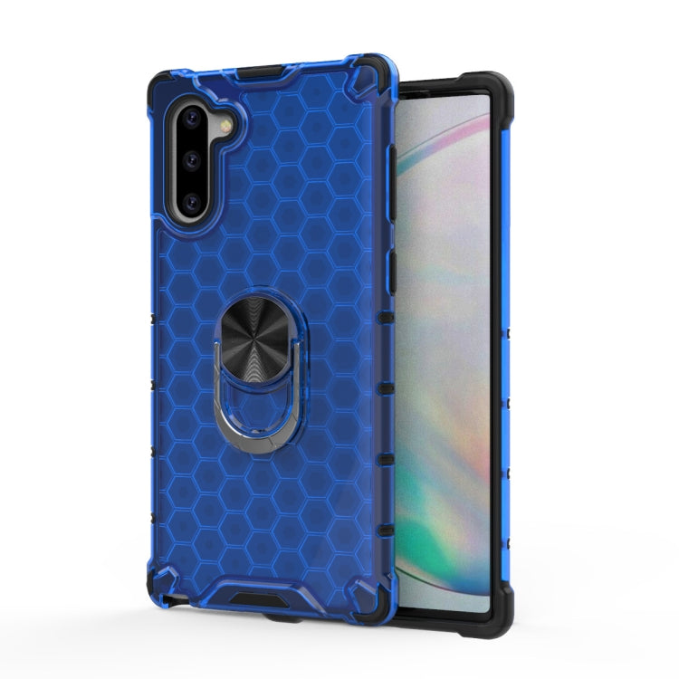 For Samsung Galaxy Note 10 Shockproof Honeycomb PC + TPU Ring Holder Protection Case