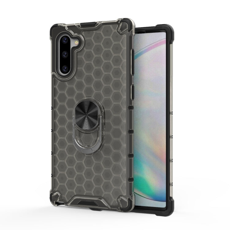 For Samsung Galaxy Note 10 Shockproof Honeycomb PC + TPU Ring Holder Protection Case