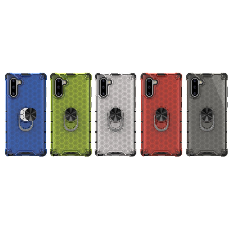 For Samsung Galaxy Note 10 Shockproof Honeycomb PC + TPU Ring Holder Protection Case