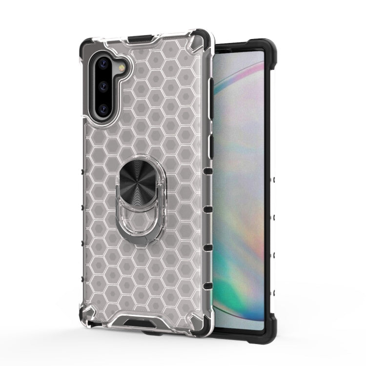 For Samsung Galaxy Note 10 Shockproof Honeycomb PC + TPU Ring Holder Protection Case