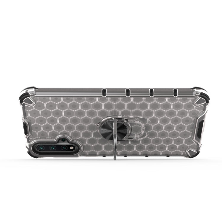 For Huawei Honor 20 Shockproof Honeycomb PC + TPU Ring Holder Protection Case