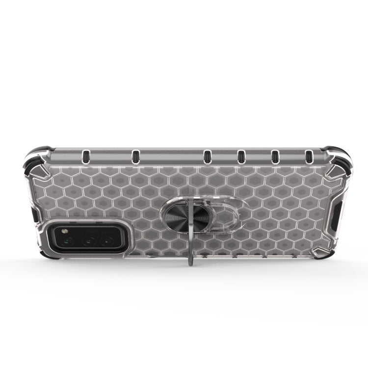 For Huawei Honor V30 / V30 Pro Shockproof Honeycomb PC + TPU Ring Holder Protection Case