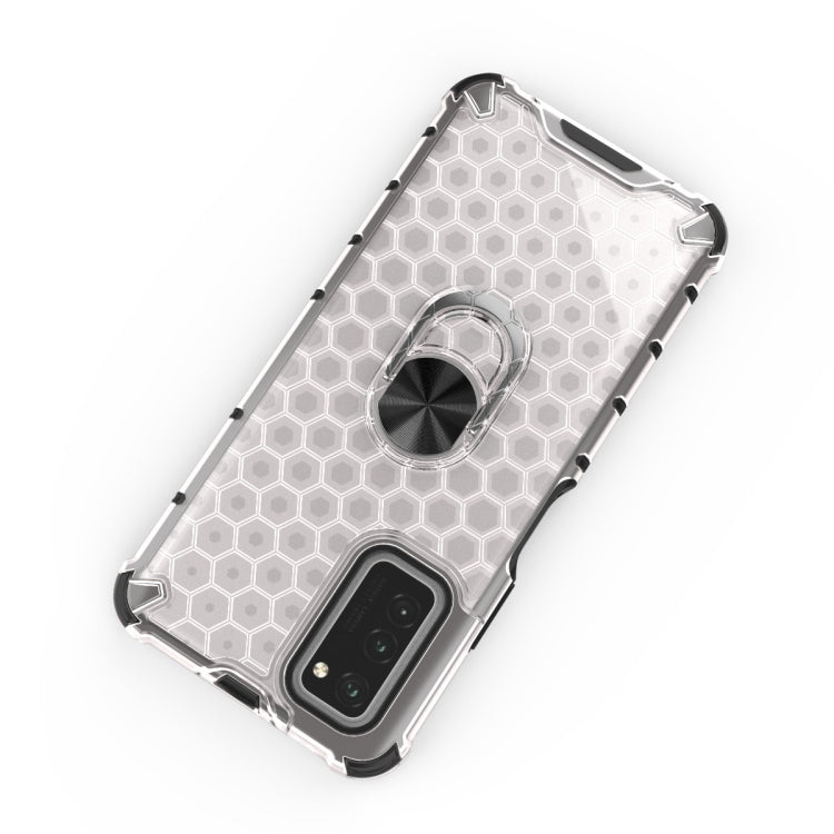For Huawei Honor V30 / V30 Pro Shockproof Honeycomb PC + TPU Ring Holder Protection Case