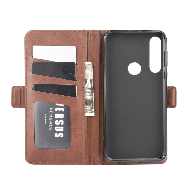 For Motorola Moto G Power Dual-side Magnetic Buckle Horizontal Flip Leather Case with Holder & Card Slots & Wallet