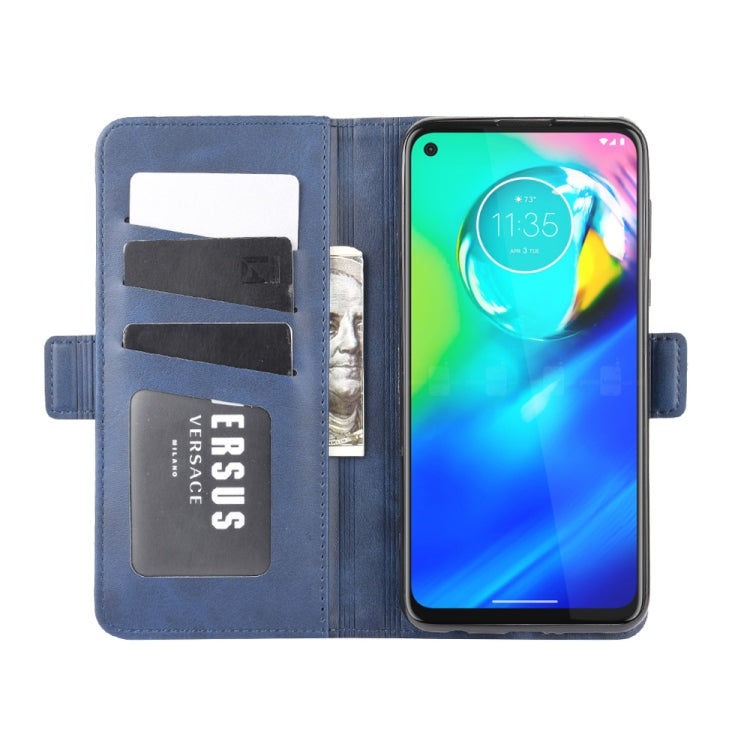For Motorola Moto G Power Dual-side Magnetic Buckle Horizontal Flip Leather Case with Holder & Card Slots & Wallet