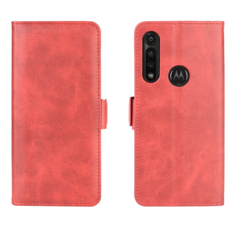 For Motorola Moto G Power Dual-side Magnetic Buckle Horizontal Flip Leather Case with Holder & Card Slots & Wallet