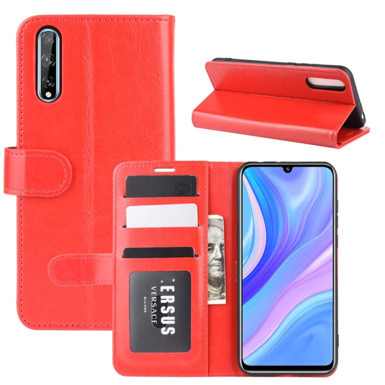 For Huawei Y8p/Enjoy 10s R64 Texture Single Horizontal Flip Protective Case with Holder & Card Slots & Wallet& Photo Frame