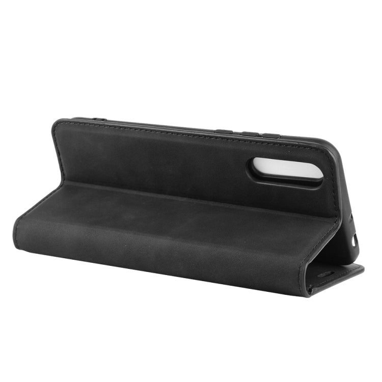 For Huawei Y8p/Enjoy 10s  Retro-skin Business Magnetic Suction Leather Case with Holder & Card Slots & Wallet