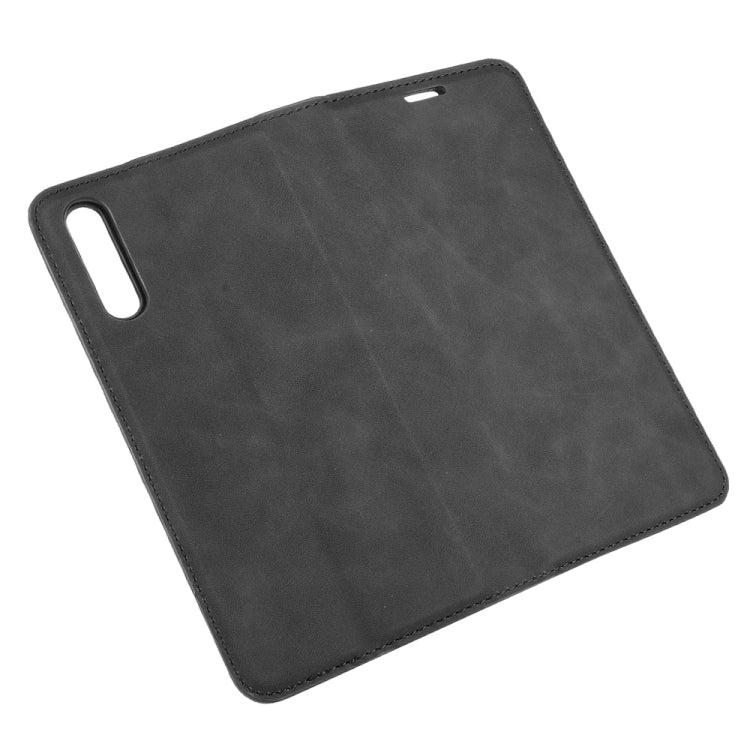 For Huawei Y8p/Enjoy 10s  Retro-skin Business Magnetic Suction Leather Case with Holder & Card Slots & Wallet