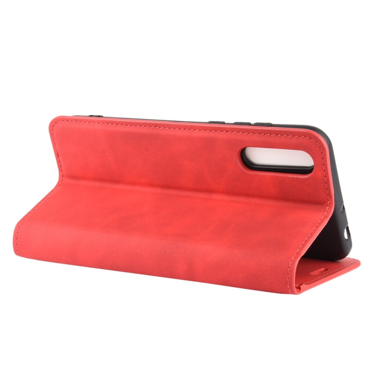 For Huawei Y8p/Enjoy 10s  Retro-skin Business Magnetic Suction Leather Case with Holder & Card Slots & Wallet