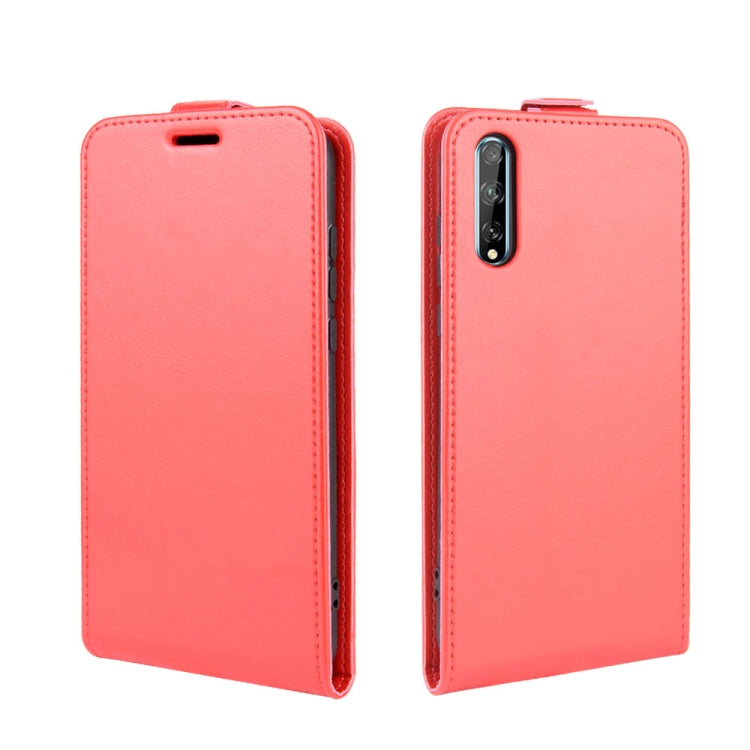 For Huawei Y8p/Enjoy 10s R64 Texture Single Vertical Flip Leather Protective Case with Card Slots & Photo Frame