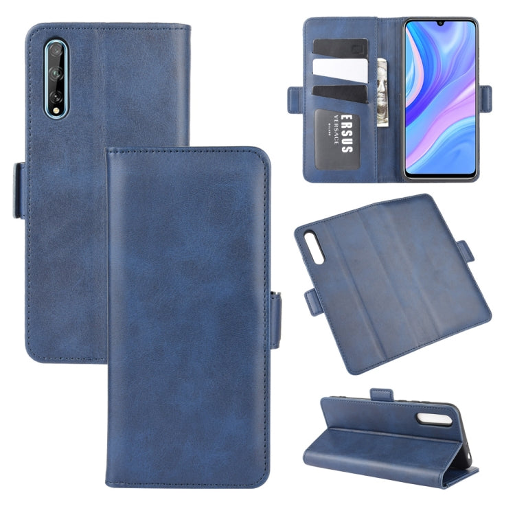For Huawei Y8p/Enjoy 10s Dual-side Magnetic Buckle Horizontal Flip Leather Case with Holder & Card Slots & Wallet