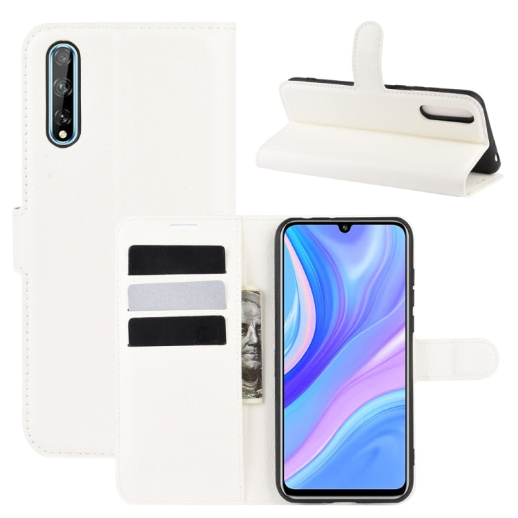 For Huawei Y8p/Enjoy 10s Litchi Texture Horizontal Flip Protective Case with Holder & Card Slots & Wallet