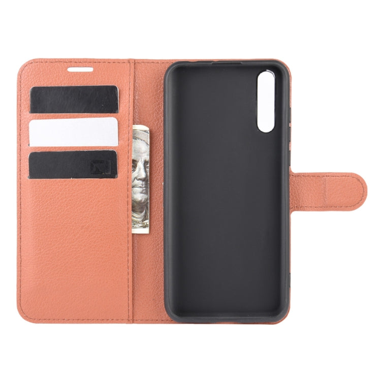 For Huawei Y8p/Enjoy 10s Litchi Texture Horizontal Flip Protective Case with Holder & Card Slots & Wallet