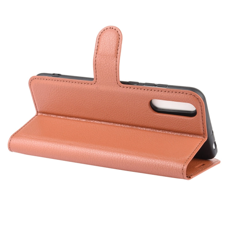 For Huawei Y8p/Enjoy 10s Litchi Texture Horizontal Flip Protective Case with Holder & Card Slots & Wallet