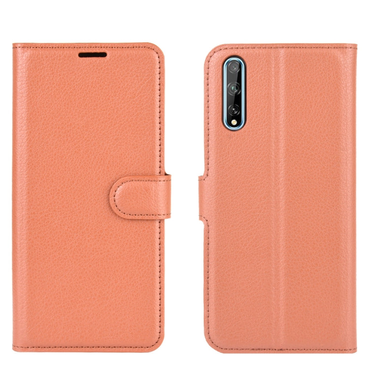 For Huawei Y8p/Enjoy 10s Litchi Texture Horizontal Flip Protective Case with Holder & Card Slots & Wallet