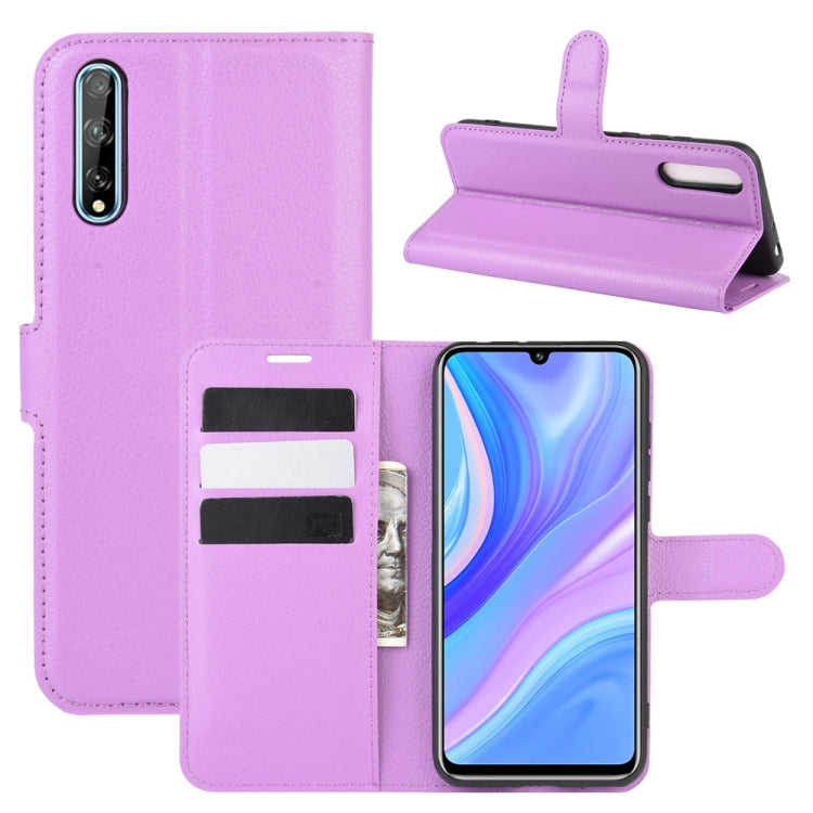 For Huawei Y8p/Enjoy 10s Litchi Texture Horizontal Flip Protective Case with Holder & Card Slots & Wallet