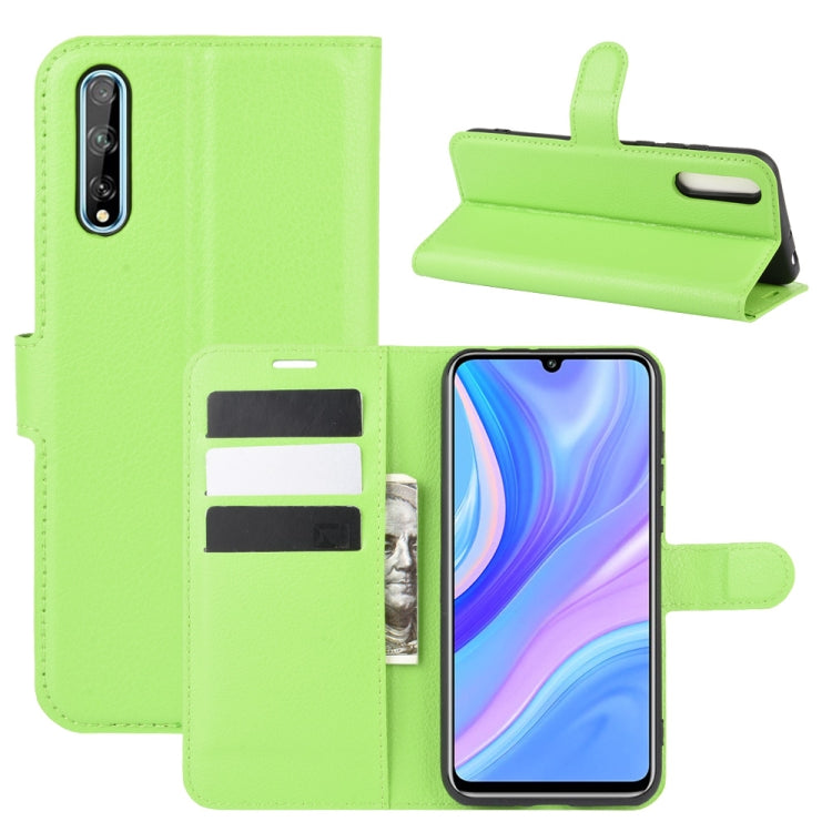 For Huawei Y8p/Enjoy 10s Litchi Texture Horizontal Flip Protective Case with Holder & Card Slots & Wallet