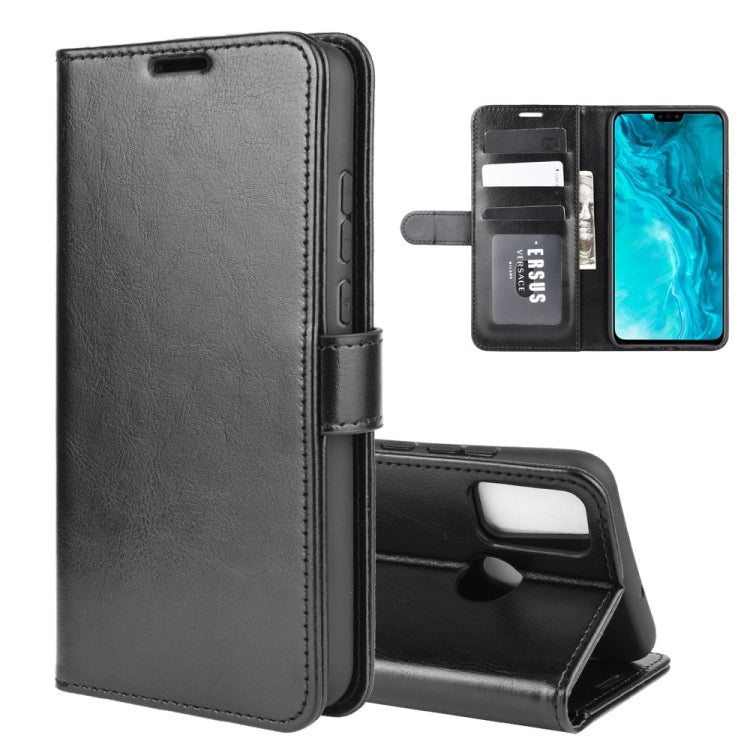 For Huawei Honor 9X Lite R64 Texture Single Horizontal Flip Protective Case with Holder & Card Slots & Wallet& Photo Frame