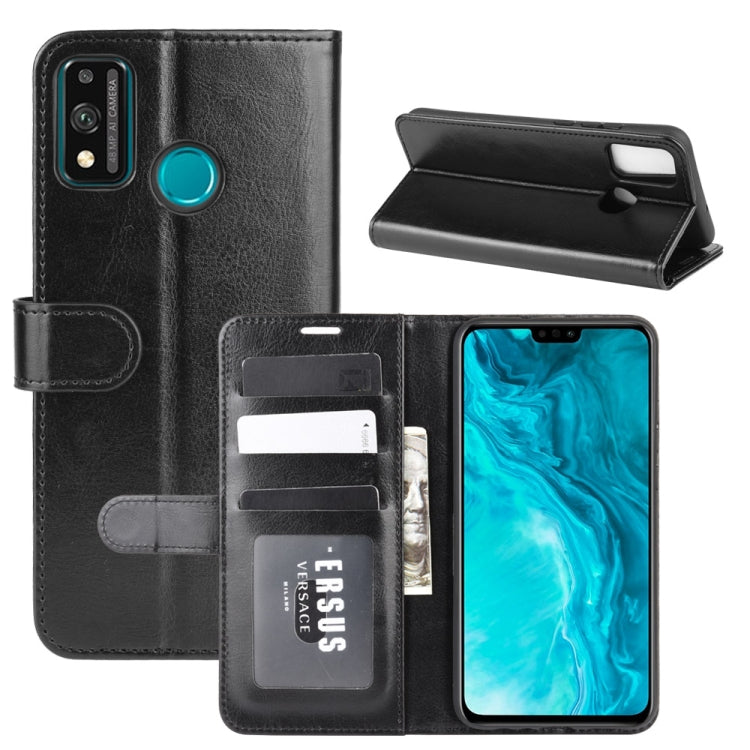 For Huawei Honor 9X Lite R64 Texture Single Horizontal Flip Protective Case with Holder & Card Slots & Wallet& Photo Frame