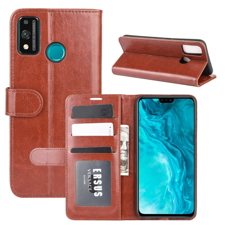 For Huawei Honor 9X Lite R64 Texture Single Horizontal Flip Protective Case with Holder & Card Slots & Wallet& Photo Frame