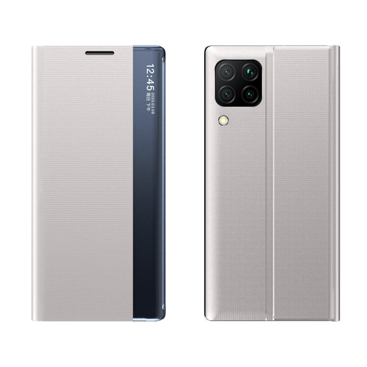 For Huawei P40 Lite/Nova6 SE/Nova7i Side Display With Magnetic / Bracket Function / Sleep Function Plain Texture Cloth + PC Flip Case