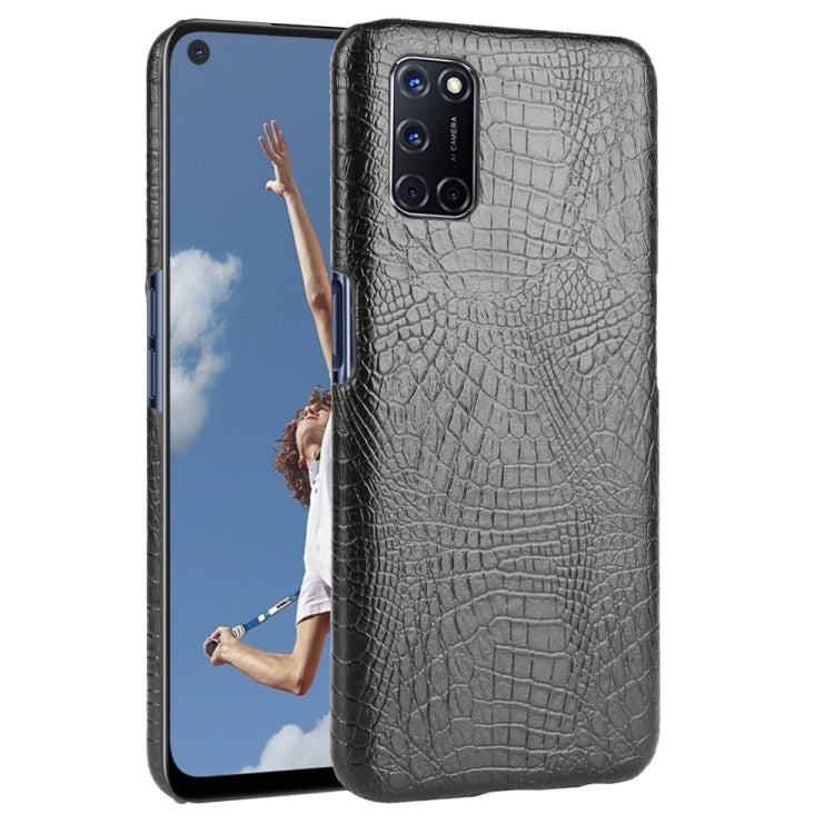 For Oppo A92/A52/A72 Shockproof Crocodile Texture PC + PU Case