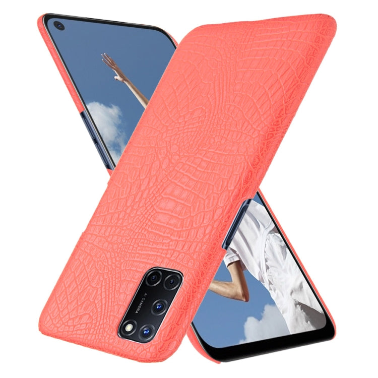 For Oppo A92/A52/A72 Shockproof Crocodile Texture PC + PU Case
