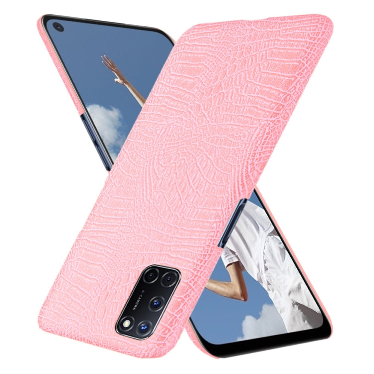 For Oppo A92/A52/A72 Shockproof Crocodile Texture PC + PU Case