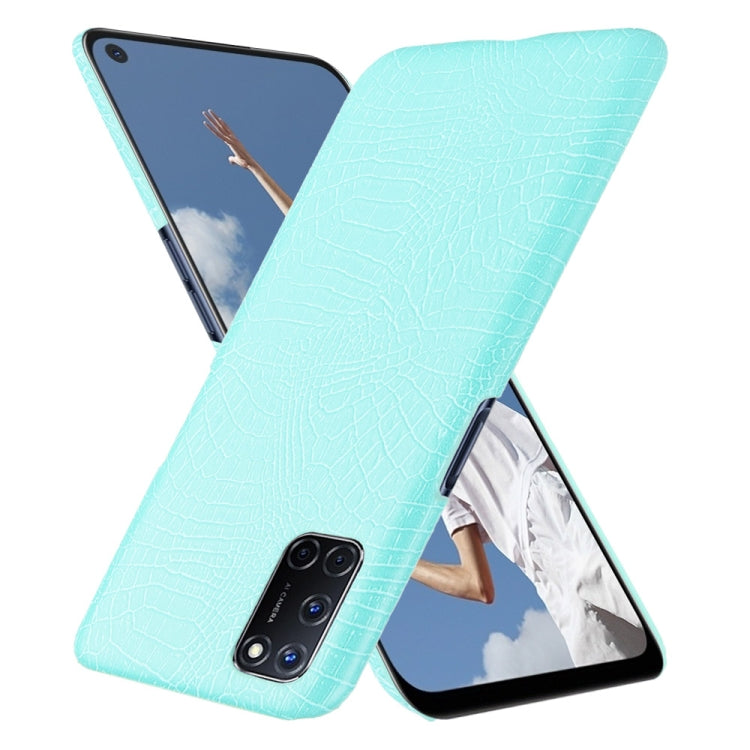 For Oppo A92/A52/A72 Shockproof Crocodile Texture PC + PU Case