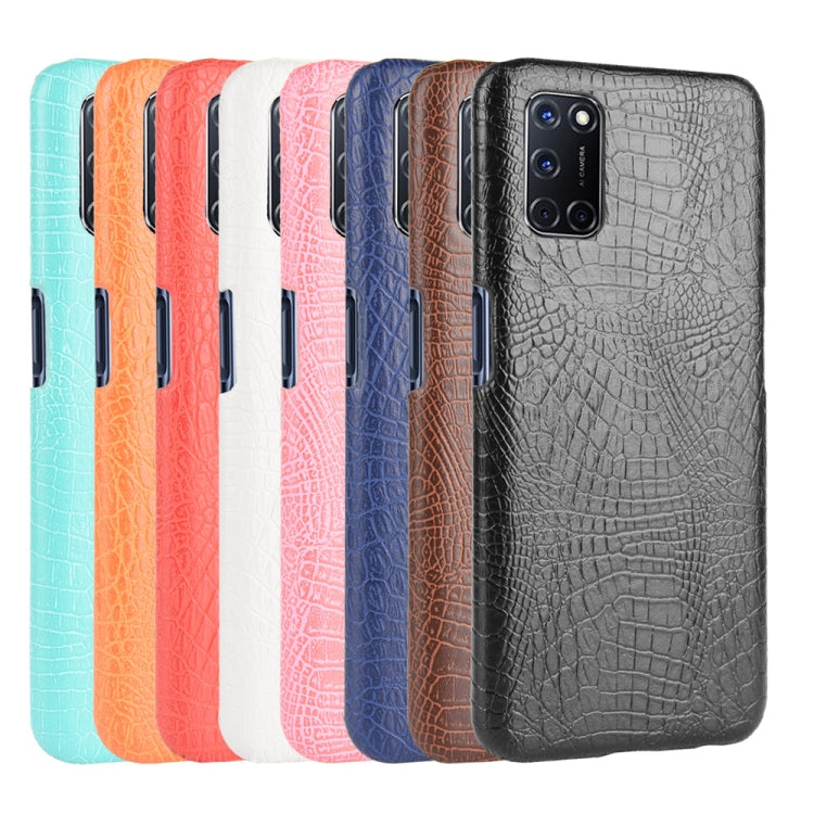 For Oppo A92/A52/A72 Shockproof Crocodile Texture PC + PU Case