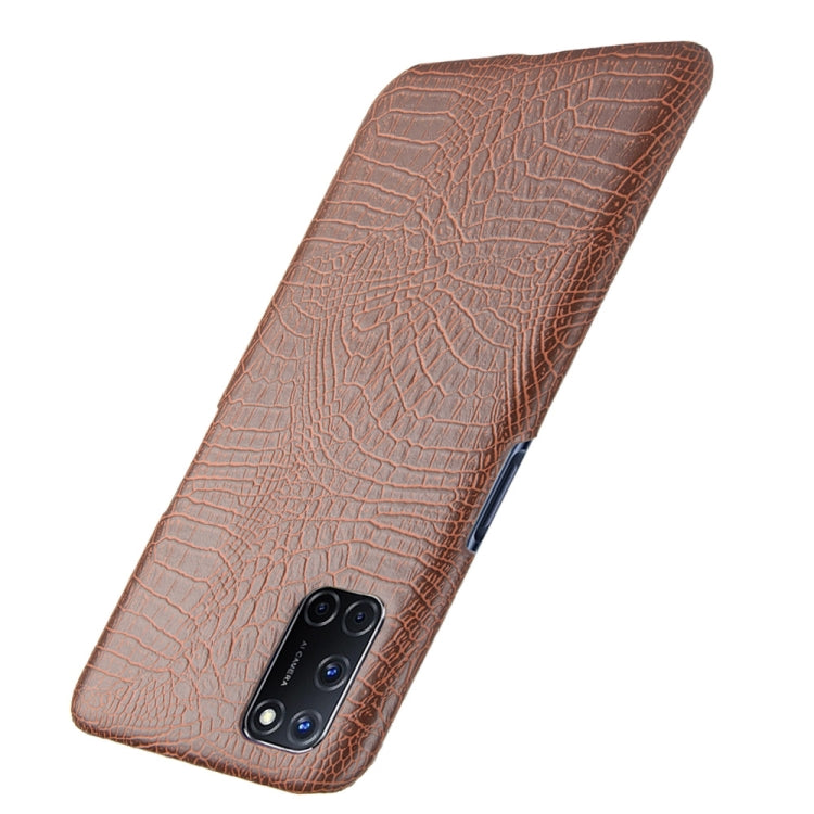 For Oppo A92/A52/A72 Shockproof Crocodile Texture PC + PU Case
