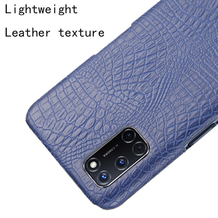 For Oppo A92/A52/A72 Shockproof Crocodile Texture PC + PU Case