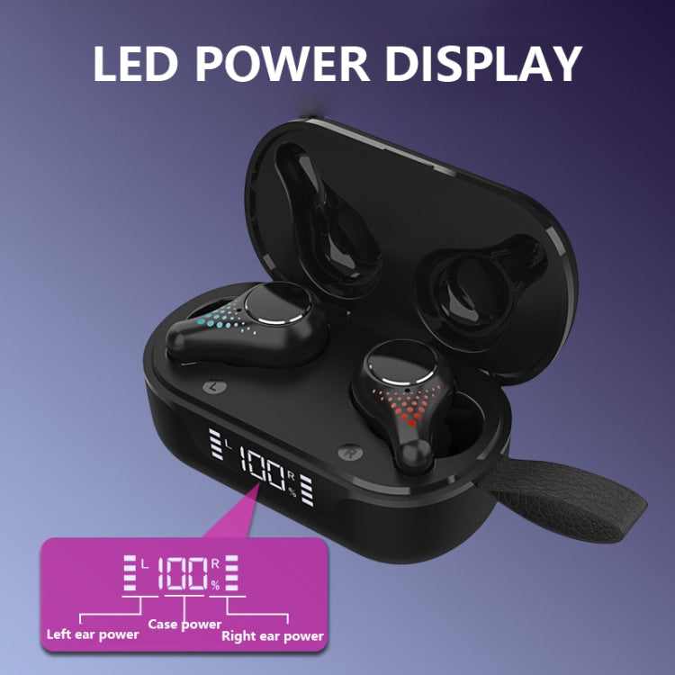 T8 Hifi Wireless Bluetooth 5.0 Earphone Waterproof Sports Gaming Earphone Noise Earbuds with LED Display