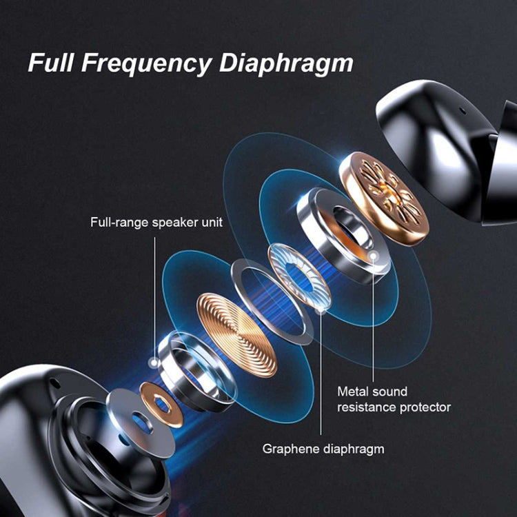 T8 Hifi Wireless Bluetooth 5.0 Earphone Waterproof Sports Gaming Earphone Noise Earbuds with LED Display
