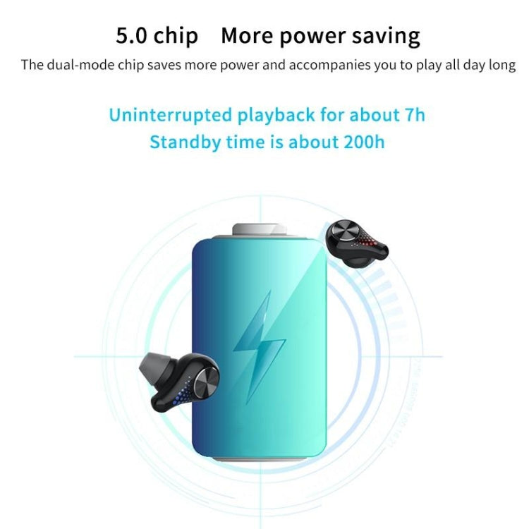 T8 Hifi Wireless Bluetooth 5.0 Earphone Waterproof Sports Gaming Earphone Noise Earbuds with LED Display