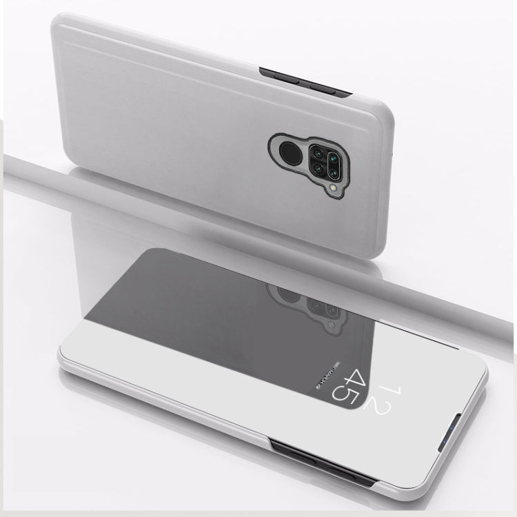 For Xiaomi Redmi 10X 4G Plated Mirror Horizontal Flip Leather Case with Holder