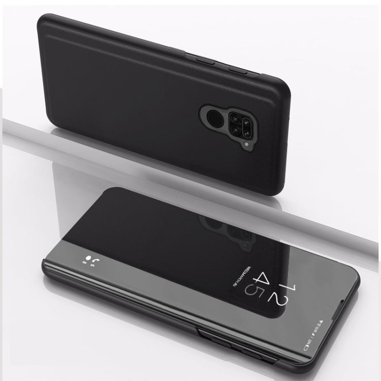 For Xiaomi Redmi 10X 4G Plated Mirror Horizontal Flip Leather Case with Holder