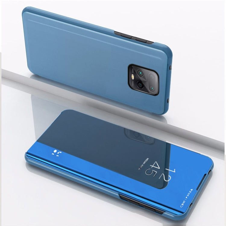 For Xiaomi Redmi 10X Pro 5G  Plated Mirror Horizontal Flip Leather Case with Holder