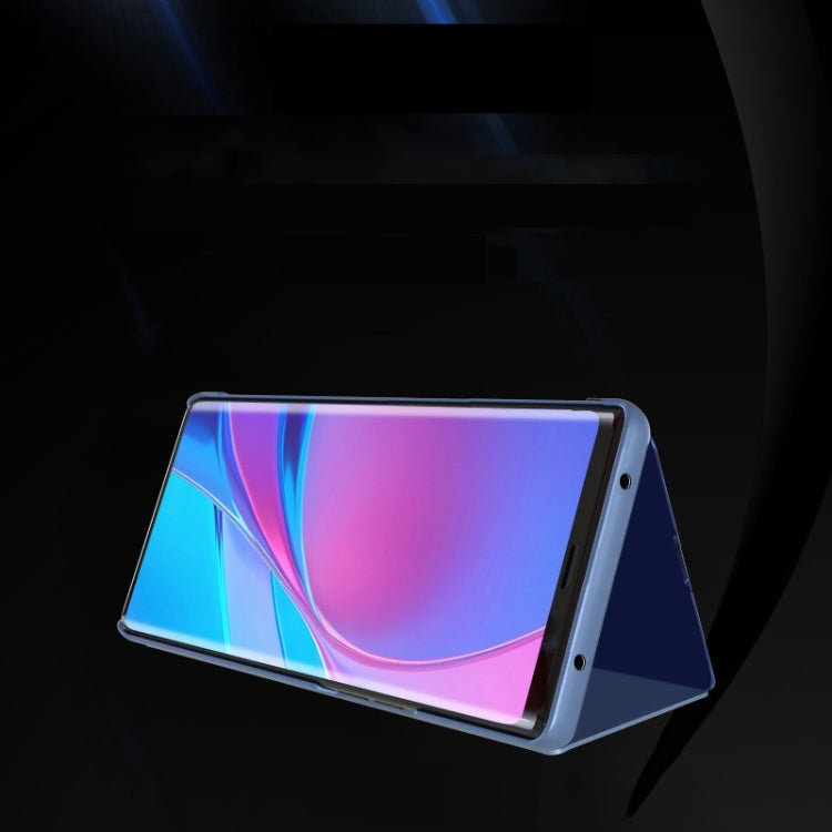 For Xiaomi Redmi 10X Pro 5G  Plated Mirror Horizontal Flip Leather Case with Holder