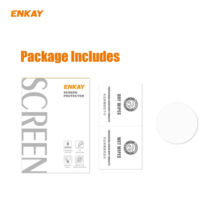 For Garmin Instinct Tactical ENKAY Hat-Prince 0.2mm 9H 2.15D Curved Edge Tempered Glass Screen Protector  Watch Film